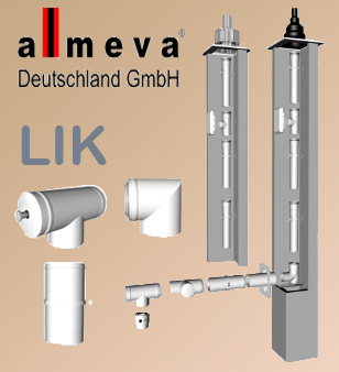 Almeva LIK internal concentric air-gas flue system